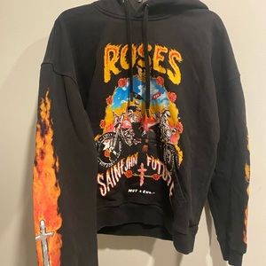 Jhn Freebandz Roses Black Hoodie Men's S Not A Cult